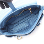 Prada 2-Way Blue Leather Vitello Daino Shoulder — view 3