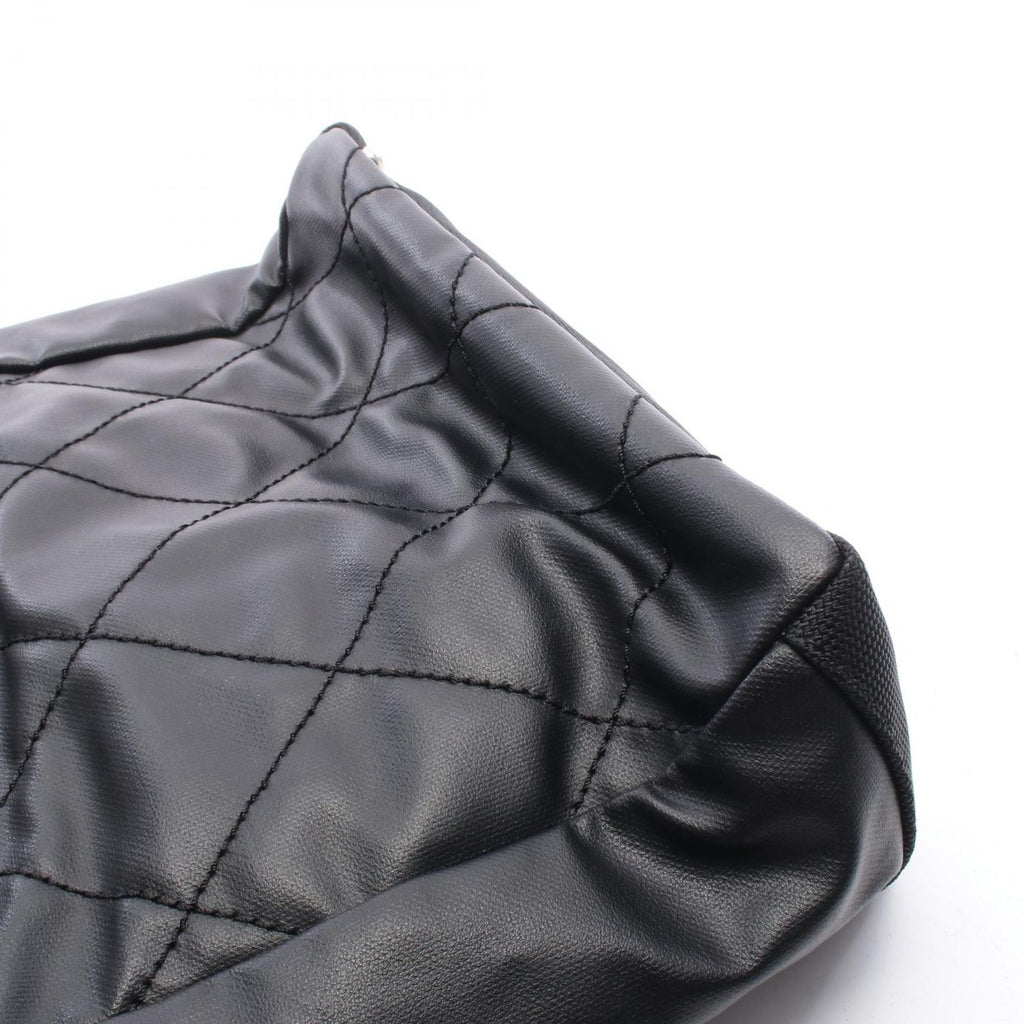 Chanel Tote Paris Biarritz PM Black Canvas Leather PM — view 6