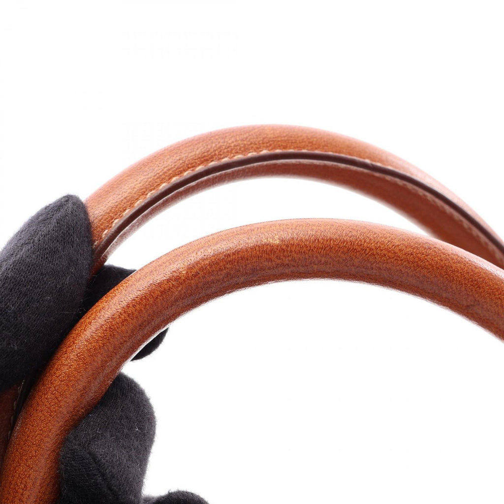 Celine Handbag Macadam Dark Brown Canvas Leather — view 7