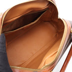 Celine Handbag Macadam Dark Brown Canvas Leather — view 3