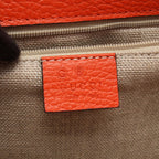 Gucci Shoulder Bag Interlocking Orange Leather Chain — view 4