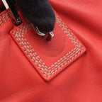 Loewe Handbag Amazona Justa 311.54.028 Red Leather Hand — view 8