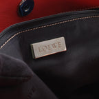 Loewe Handbag Amazona Justa 311.54.028 Red Leather Hand — view 4