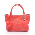 Loewe Handbag Amazona Justa 311.54.028 Red Leather Hand