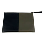 Loewe Rectangle Pouch William de Morgan Clutch Khaki Black — view 2