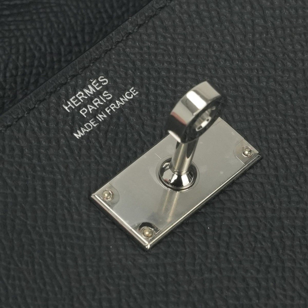 Hermes Kelly Wallet Tougo Epsom Noir Black Silver Veau — view 6