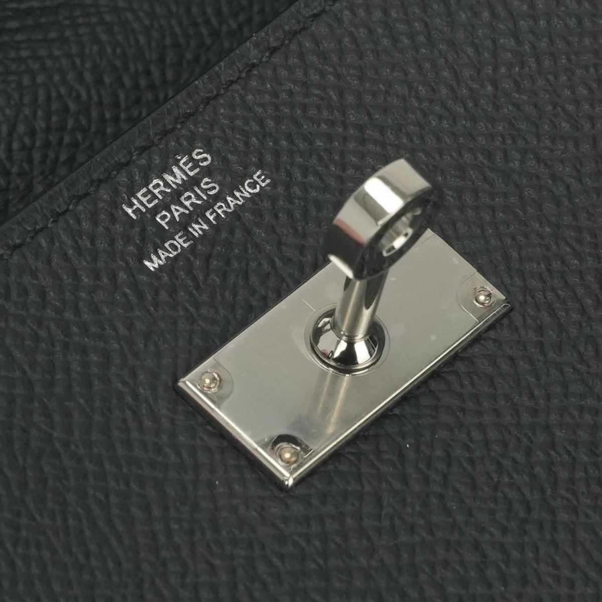 Hermes Kelly Wallet Tougo Epsom Noir Black Silver Veau — view 6