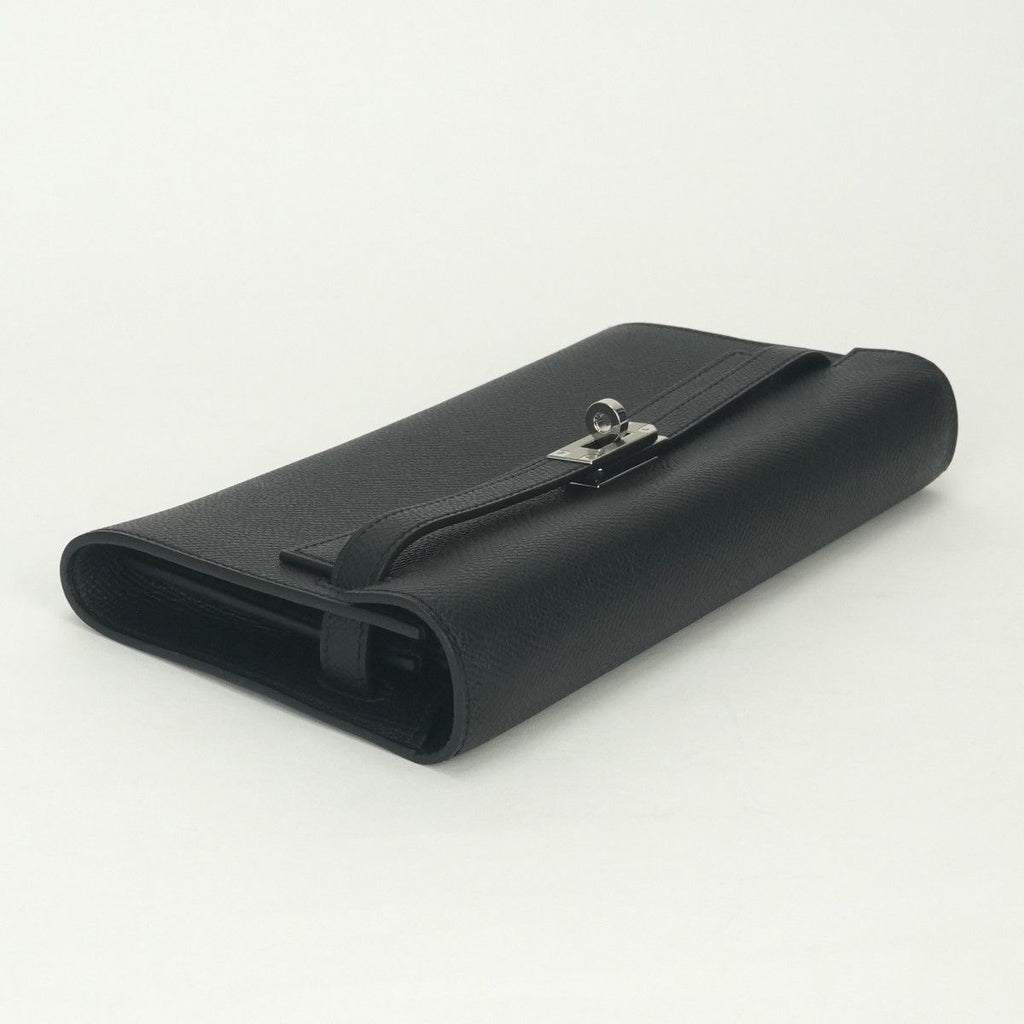 Hermes Kelly Wallet Tougo Epsom Noir Black Silver Veau — view 3