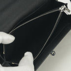 Hermes Kelly Wallet Tougo Epsom Noir Black Silver Veau — view 8