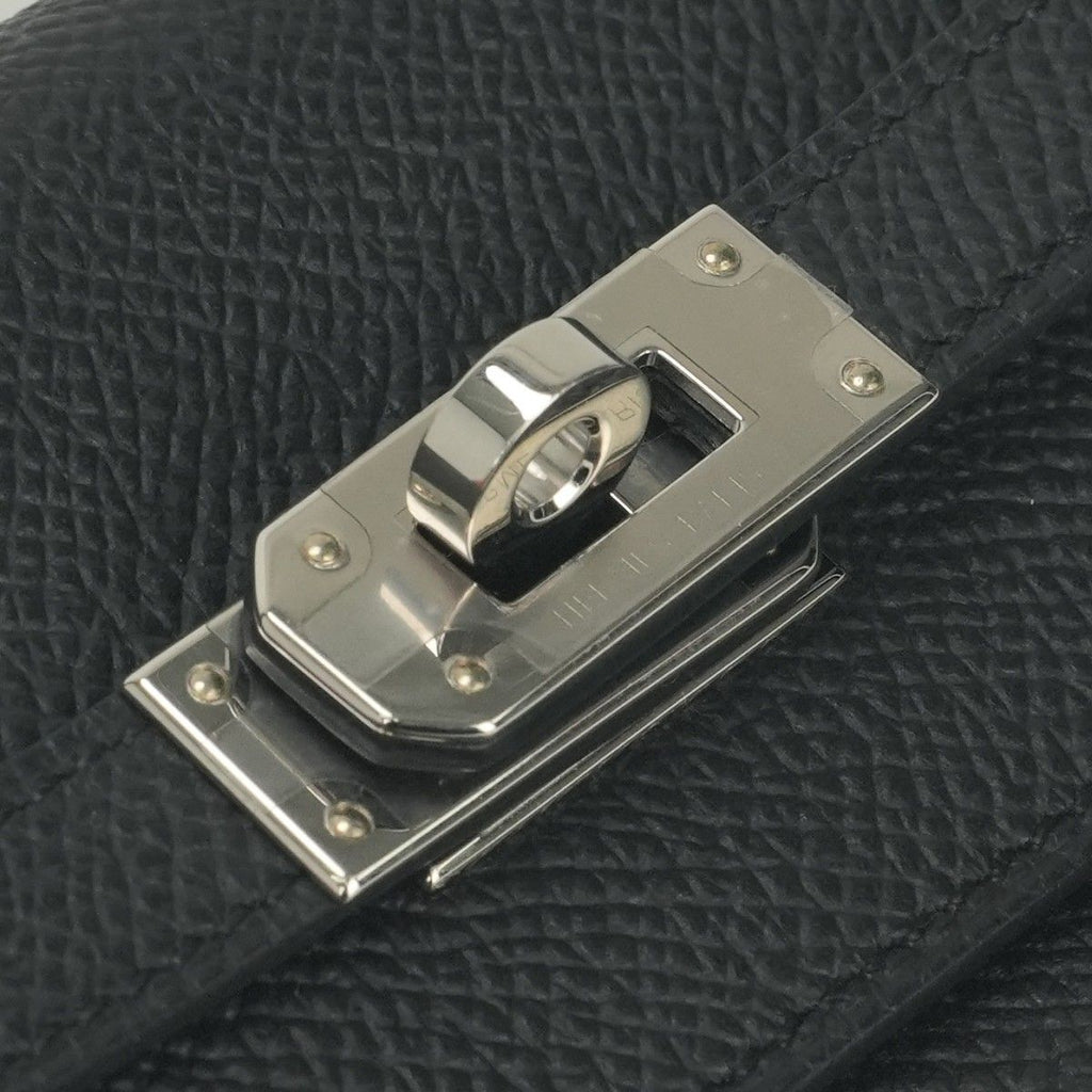 Hermes Kelly Wallet Tougo Epsom Noir Black Silver Veau — view 5