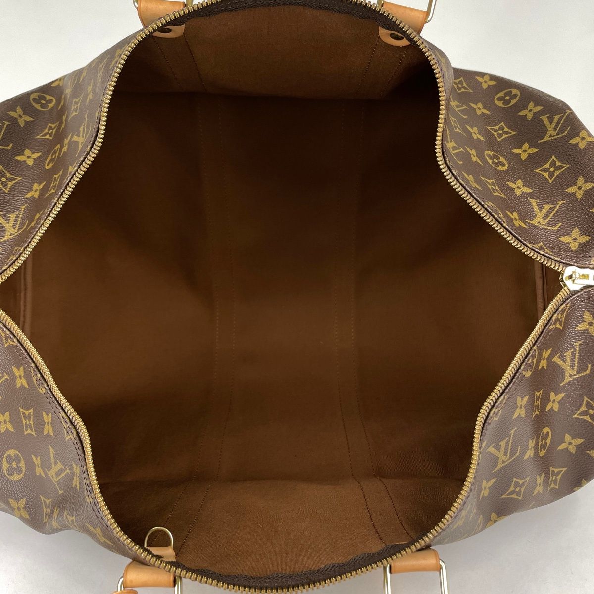 Louis Vuitton Keepall Bandouliere 55 Boston Bag Monogram Brown — view 8