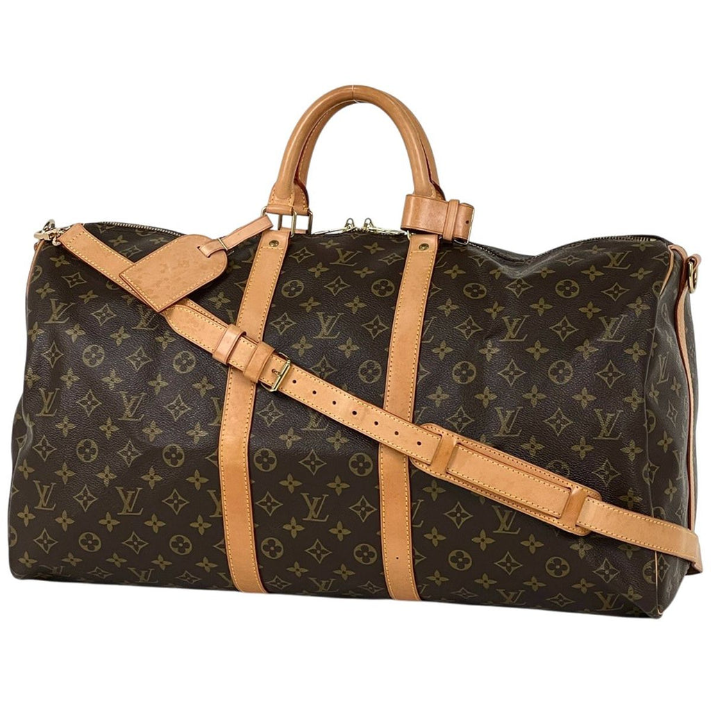 Louis Vuitton Keepall Bandouliere 55 Boston Bag Monogram Brown