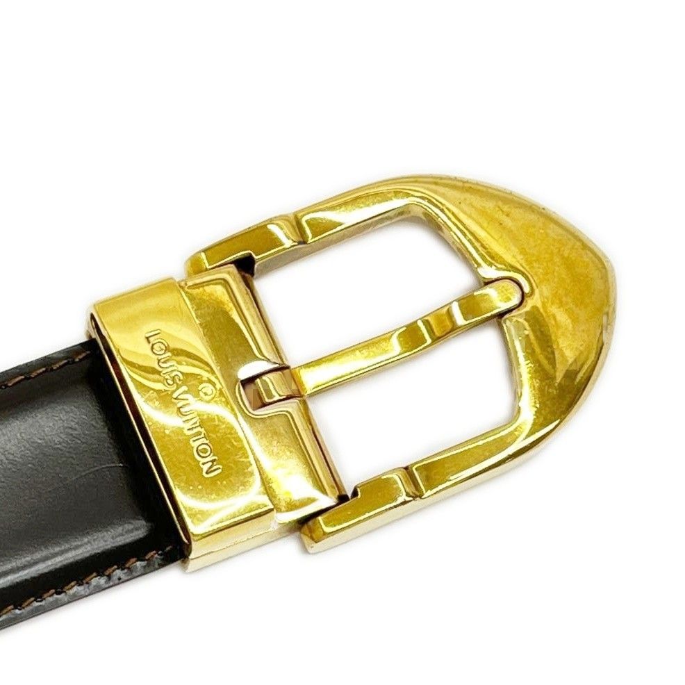 Louis Vuitton Belt Distressed Gold Brown — view 6