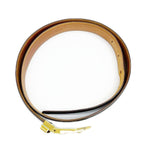 Louis Vuitton Belt Distressed Gold Brown — view 2