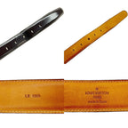 Louis Vuitton Belt Distressed Gold Brown — view 4