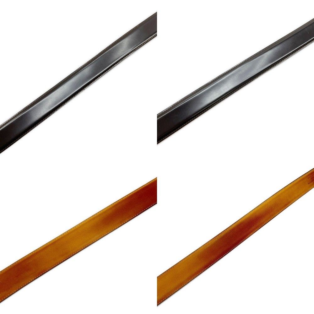 Louis Vuitton Belt Distressed Gold Brown — view 8