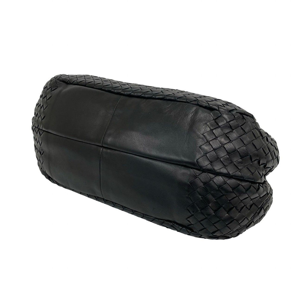 Bottega Veneta Intrecciato Leather Tote Shoulder Bag Black — view 8