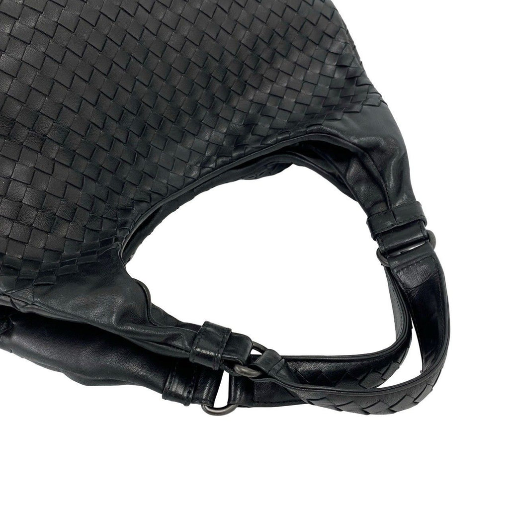 Bottega Veneta Intrecciato Leather Tote Shoulder Bag Black — view 4