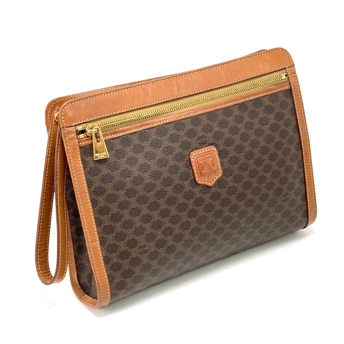 Celine Second Bag Macadam Pattern 97 2 Brown