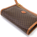 Celine Second Bag Macadam Pattern 97 2 Brown — view 5