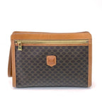 Celine Second Bag Macadam Pattern 97 2 Brown — view 2