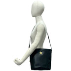 Dior Vintage CD Logo Leather Shoulder Bag Crossbody Black — view 2