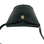Dior Vintage CD Logo Leather Shoulder Bag Crossbody Black — view 4