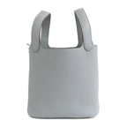 Hermes Picotin Lock PM 18 Gris Perle Taurillon Clemence Silver Handbag