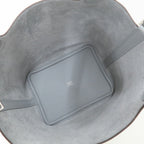 Hermes Picotin Lock PM 18 Gris Perle Taurillon Clemence Silver Handbag — view 6