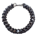 Bottega Veneta Beads Bracelet 925 Sterling Silver Black