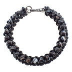 Bottega Veneta Beads Bracelet 925 Sterling Silver Black