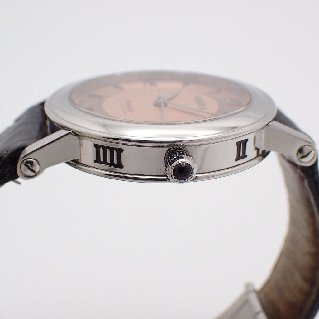 Gucci Auto Limited Edition Automatic Winding Watch Pink Dial Leather Strap Pawn — view 8