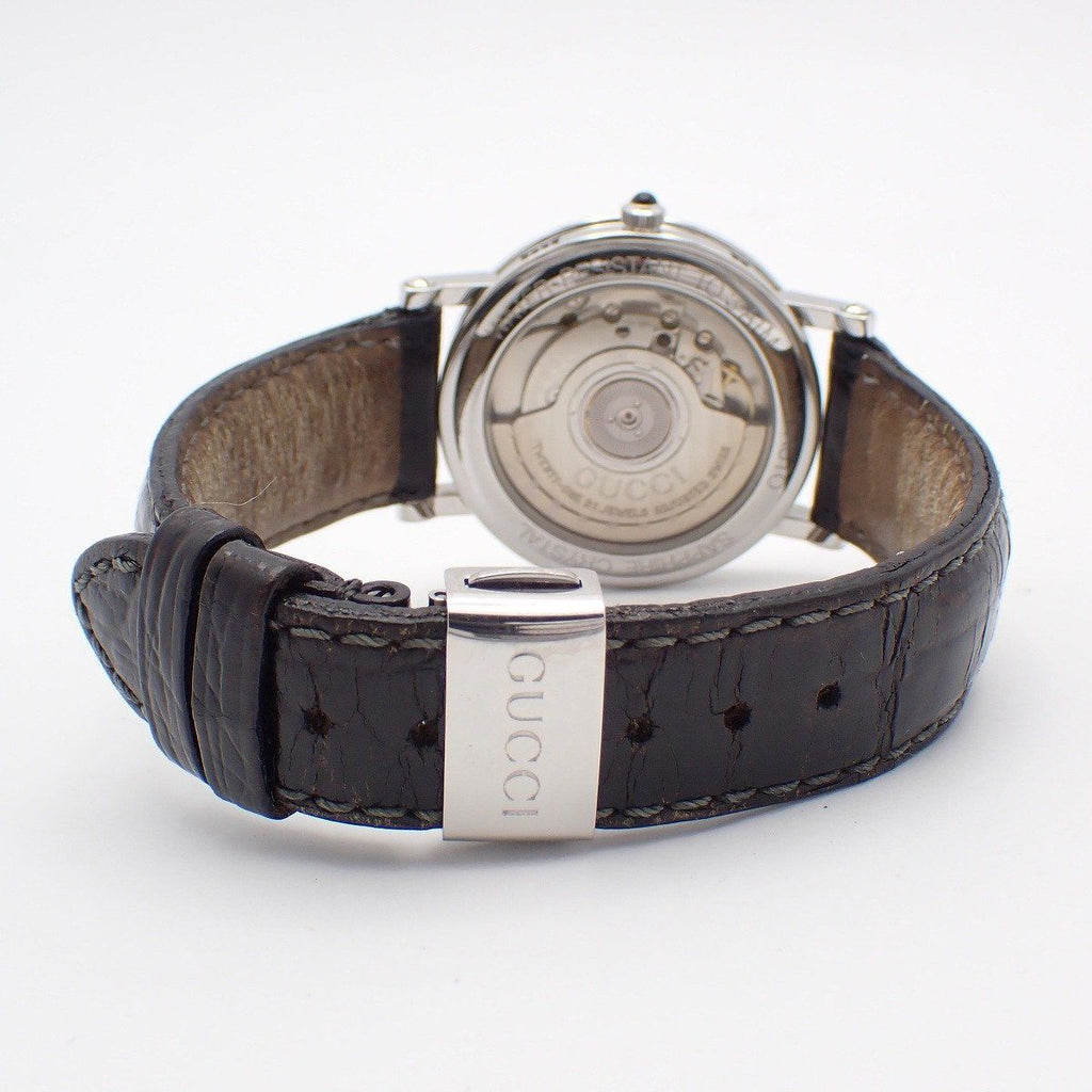 Gucci Auto Limited Edition Automatic Winding Watch Pink Dial Leather Strap Pawn — view 3