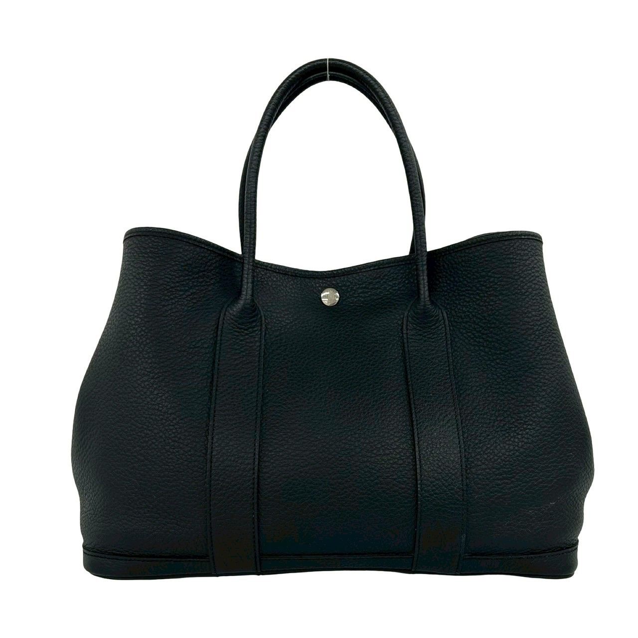 Hermes Garden Party 36 PM Vache Country Leather Tote Black — view 3