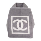 Chanel CC Beach CC Logo Sports Line Tote Summer Cotton Pile Gray — view 2