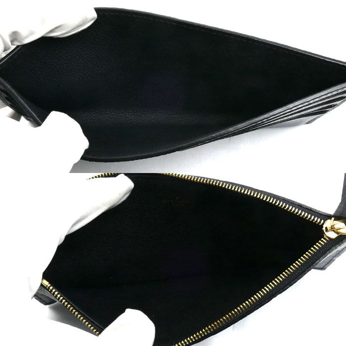 Louis Vuitton Pochette Felicie Shoulder Bag Monogram Empreinte Noir — view 6