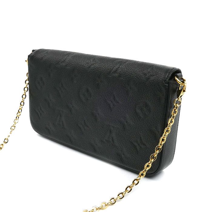 Louis Vuitton Pochette Felicie Shoulder Bag Monogram Empreinte Noir — view 2