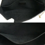 Louis Vuitton Pochette Felicie Shoulder Bag Monogram Empreinte Noir — view 5