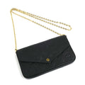 Louis Vuitton Pochette Felicie Shoulder Bag Monogram Empreinte Noir