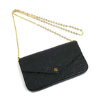 Louis Vuitton Pochette Felicie Shoulder Bag Monogram Empreinte Noir