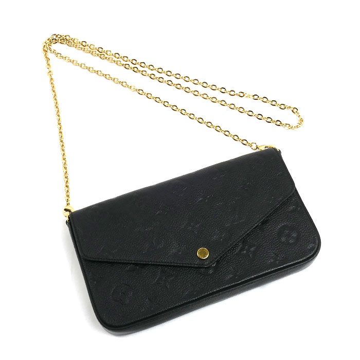 Louis Vuitton Pochette Felicie Shoulder Bag Monogram Empreinte Noir