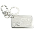 Louis Vuitton Key Ring Porte Cles Jean Silver Color Key Holder Back Charm