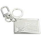 Louis Vuitton Key Ring Porte Cles Jean Silver Color Key Holder Back Charm