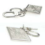 Louis Vuitton Key Ring Porte Cles Jean Silver Color Key Holder Back Charm — view 3