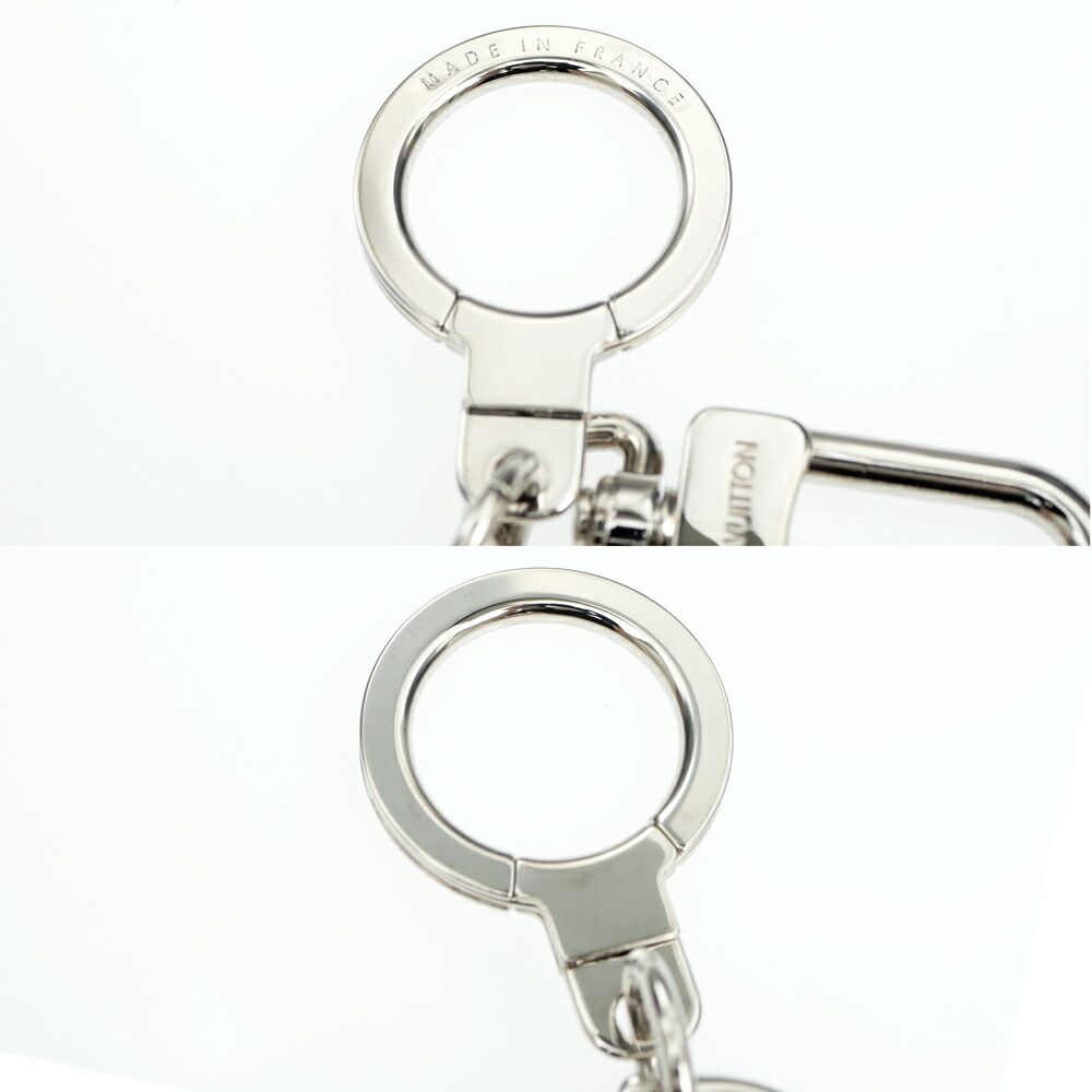 Louis Vuitton Key Ring Porte Cles Jean Silver Color Key Holder Back Charm — view 7