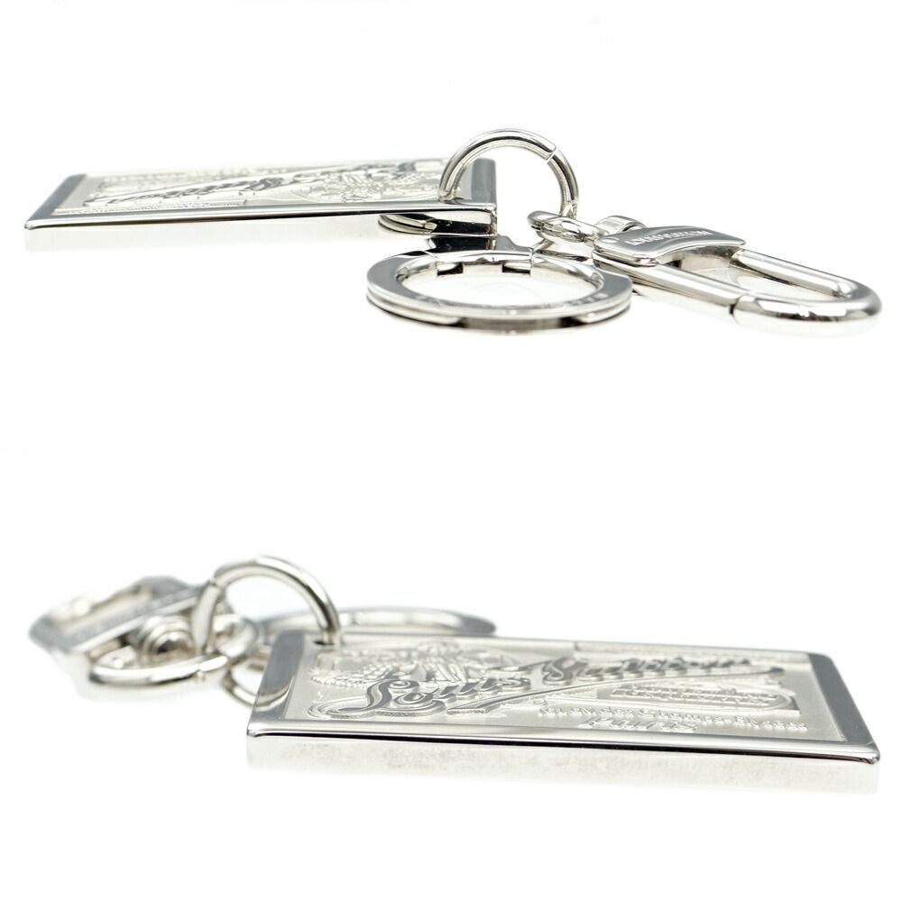 Louis Vuitton Key Ring Porte Cles Jean Silver Color Key Holder Back Charm — view 4