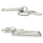 Louis Vuitton Key Ring Porte Cles Jean Silver Color Key Holder Back Charm — view 4