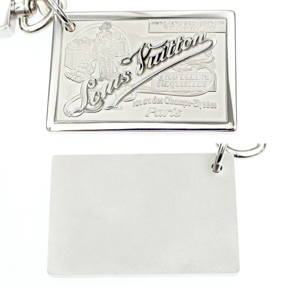 Louis Vuitton Key Ring Porte Cles Jean Silver Color Key Holder Back Charm — view 5
