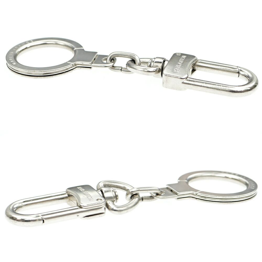 Louis Vuitton Key Ring Anneau Cles Silver Color Key Holder Back Charm — view 3