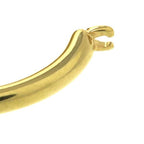 Celine Knot Small Hoop Earrings Gold Finish Brass — view 6